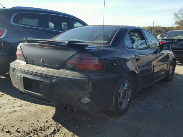 1G2NW52E82M700603 - 2002 PONTIAC GRAND AM G BLACK photo 4