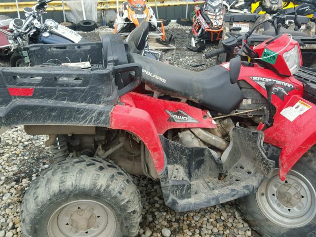 4XATN76A29A543842 - 2009 POLARIS SPORTSMAN RED photo 6