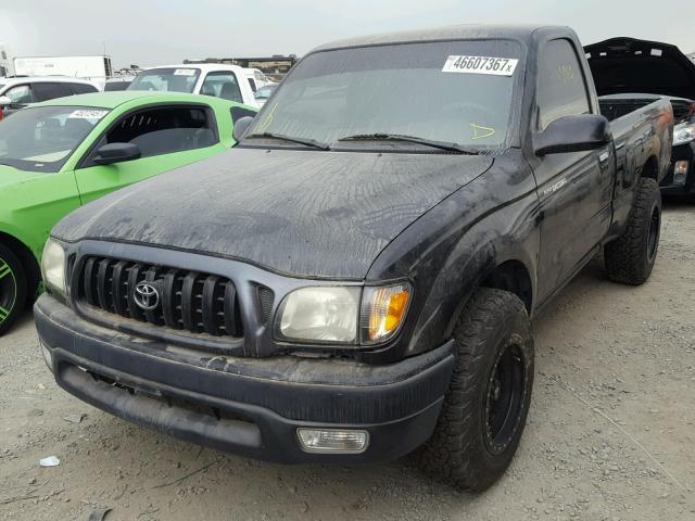 5TENL42N64Z312519 - 2004 TOYOTA TACOMA BLACK photo 2