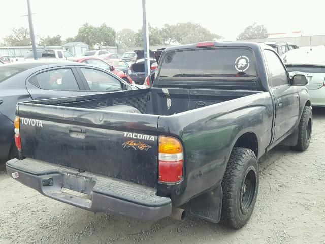 5TENL42N64Z312519 - 2004 TOYOTA TACOMA BLACK photo 4