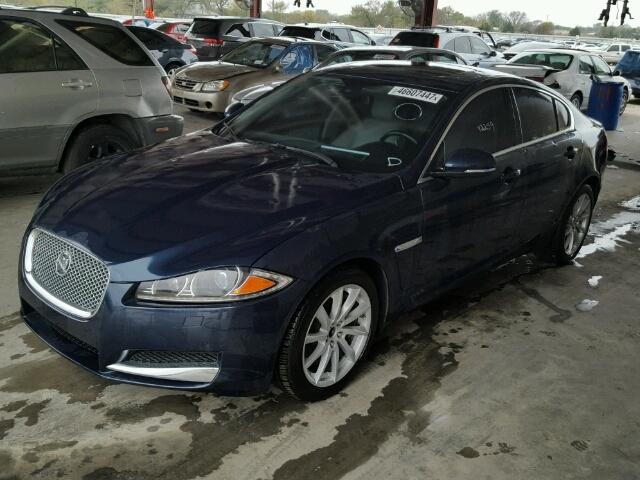 SAJWA0ES1DPS97246 - 2013 JAGUAR XF BLUE photo 2