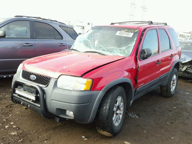 1FMYU04141KF92238 - 2001 FORD ESCAPE XLT RED photo 2