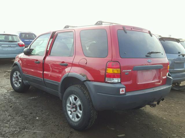 1FMYU04141KF92238 - 2001 FORD ESCAPE XLT RED photo 3