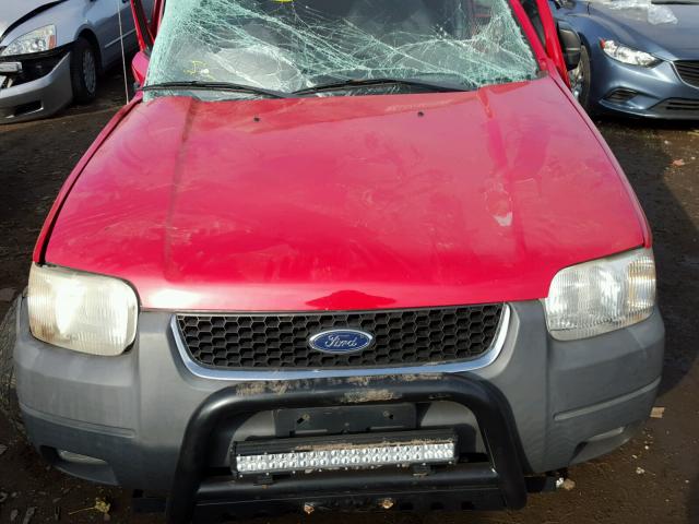 1FMYU04141KF92238 - 2001 FORD ESCAPE XLT RED photo 7