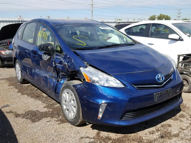 JTDZN3EU5D3202133 - 2013 TOYOTA PRIUS V BLUE photo 1