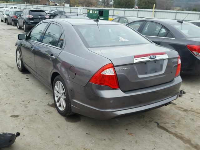 3FAHP0JA1AR321347 - 2010 FORD FUSION SEL CHARCOAL photo 3