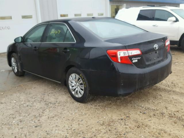 4T4BF1FK4ER394321 - 2014 TOYOTA CAMRY L BLACK photo 3