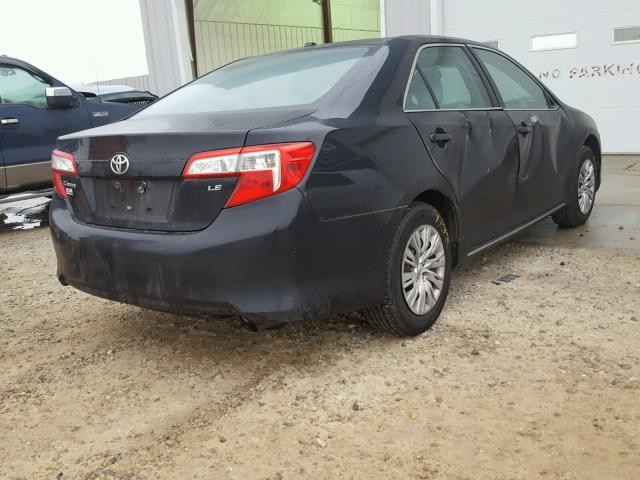 4T4BF1FK4ER394321 - 2014 TOYOTA CAMRY L BLACK photo 4