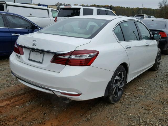 1HGCR2F30GA035000 - 2016 HONDA ACCORD LX WHITE photo 4