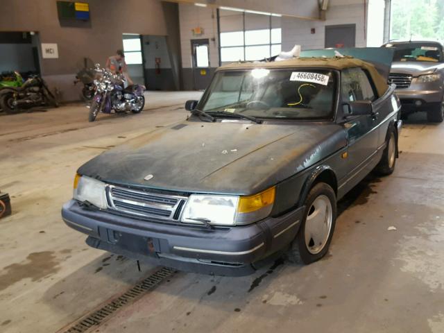 YS3AL75L0P7001540 - 1993 SAAB 900 GREEN photo 2