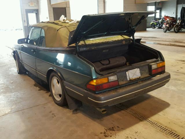 YS3AL75L0P7001540 - 1993 SAAB 900 GREEN photo 3