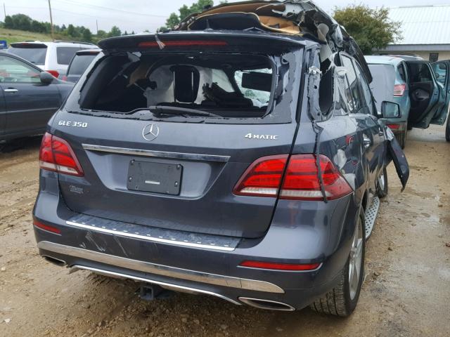 4JGDA5HBXGA686260 - 2016 MERCEDES-BENZ GLE 350 4M BLACK photo 4