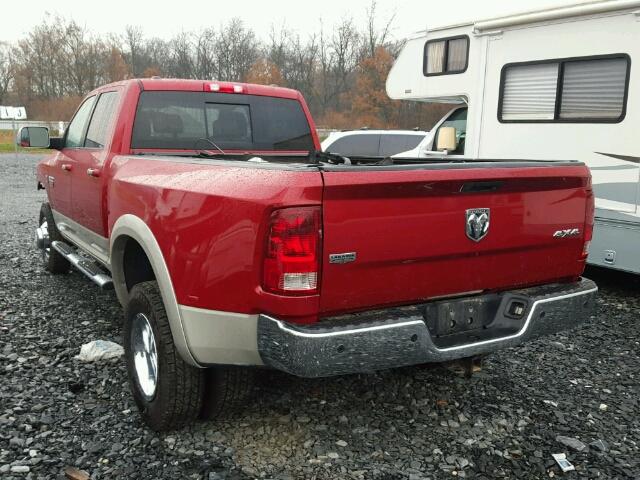 3D73Y4CL0AG153676 - 2010 DODGE RAM 3500 MAROON photo 3