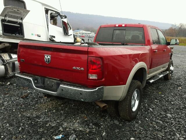 3D73Y4CL0AG153676 - 2010 DODGE RAM 3500 MAROON photo 4