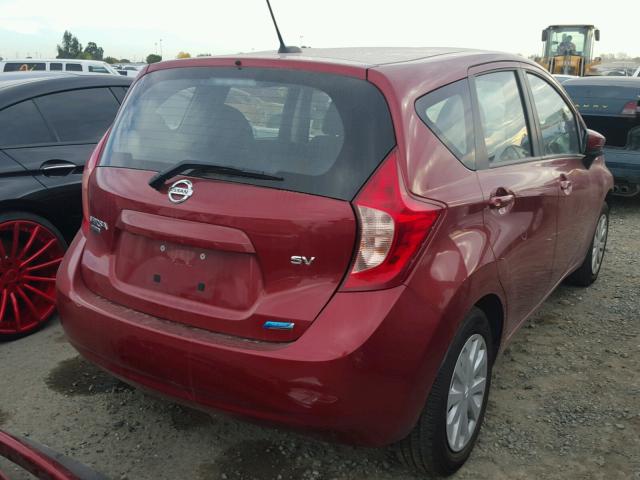 3N1CE2CP7GL351538 - 2016 NISSAN VERSA NOTE RED photo 4