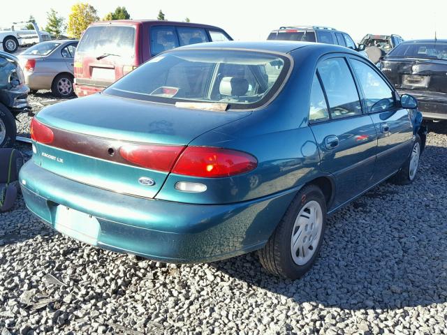 1FAFP10P9WW258490 - 1998 FORD ESCORT LX GREEN photo 4