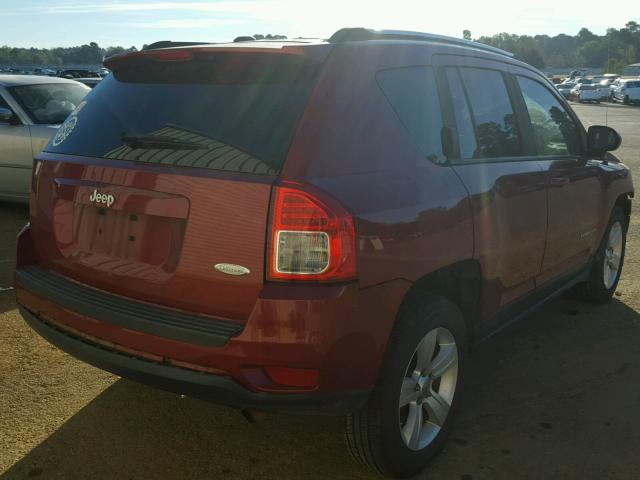 1C4NJCEA0CD589781 - 2012 JEEP COMPASS LA RED photo 4