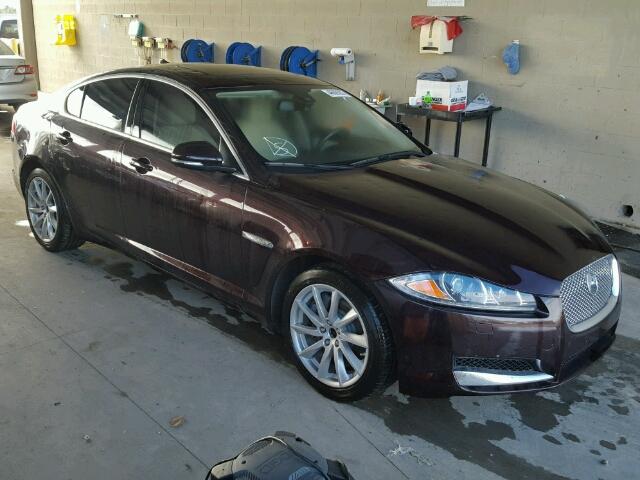 SAJWA0ES9DPU02213 - 2013 JAGUAR XF BURGUNDY photo 1