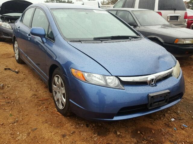 1HGFA16557L074735 - 2007 HONDA CIVIC LX BLUE photo 1