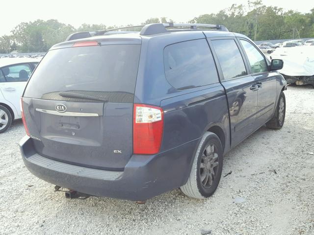 KNDMB233466035935 - 2006 KIA SEDONA EX BLUE photo 4