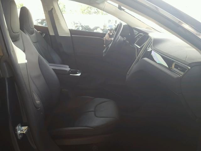 5YJSA1S11EFP33166 - 2014 TESLA MODEL S BLUE photo 5