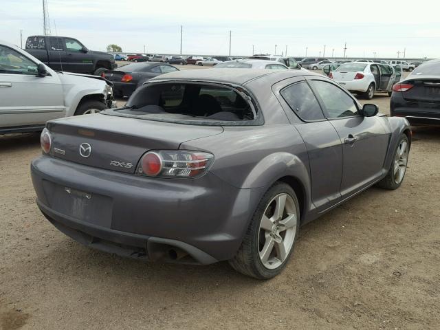 JM1FE173780214268 - 2008 MAZDA RX8 GRAY photo 4