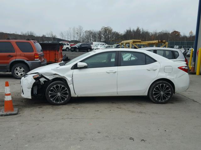 2T1BURHE8EC074295 - 2014 TOYOTA COROLLA L WHITE photo 9