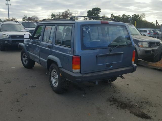 1J4FJ68S4WL240492 - 1998 JEEP CHEROKEE S BLUE photo 3