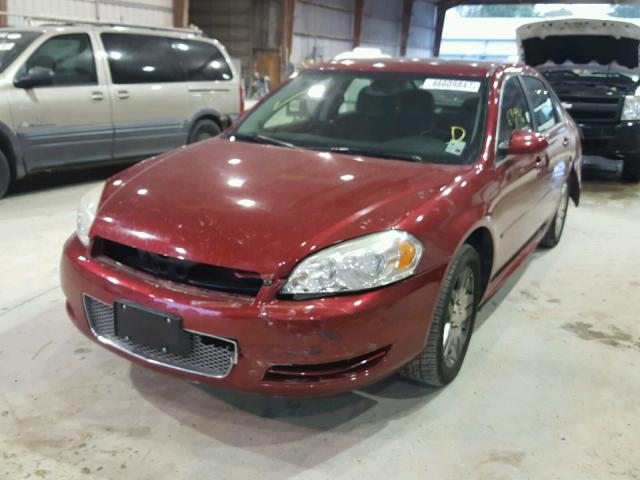 2G1WG5E39D1108559 - 2013 CHEVROLET IMPALA LT MAROON photo 2