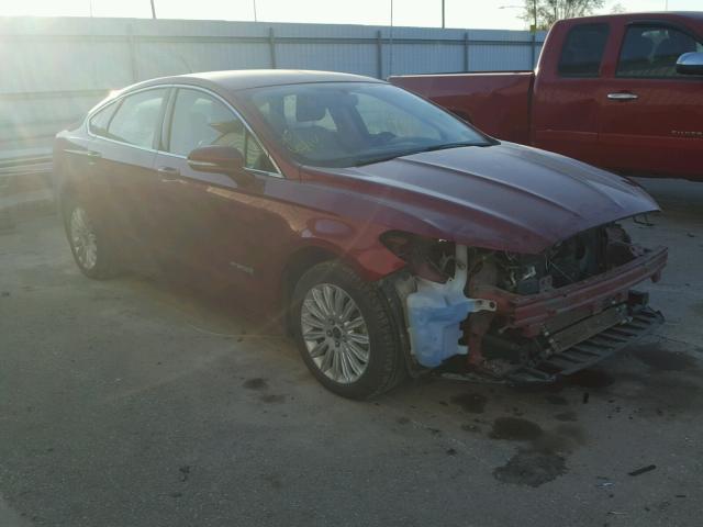 3FA6P0LU4DR128869 - 2013 FORD FUSION SE RED photo 1