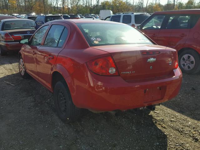 1G1AT58H697158696 - 2009 CHEVROLET COBALT LT RED photo 3