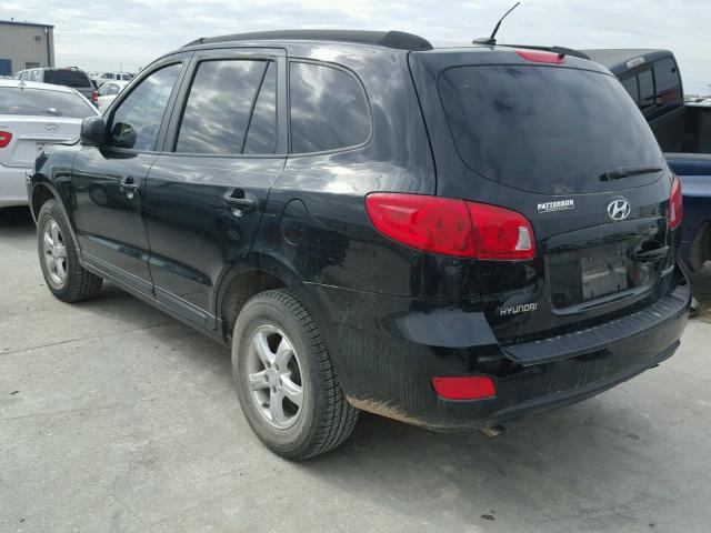 5NMSG13D28H215481 - 2008 HYUNDAI SANTA FE G BLACK photo 3