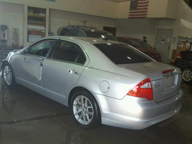 3FAHP0JA9BR344747 - 2011 FORD FUSION SEL SILVER photo 3