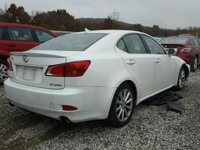 JTHBF5C26A5110815 - 2010 LEXUS IS WHITE photo 4