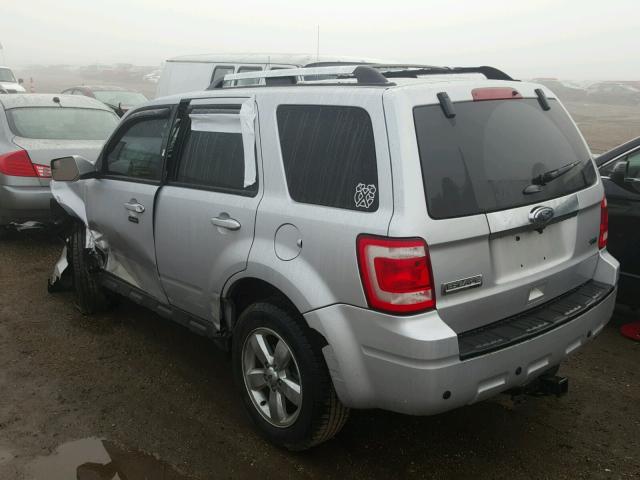 1FMCU9EG9BKC02933 - 2011 FORD ESCAPE LIM SILVER photo 3