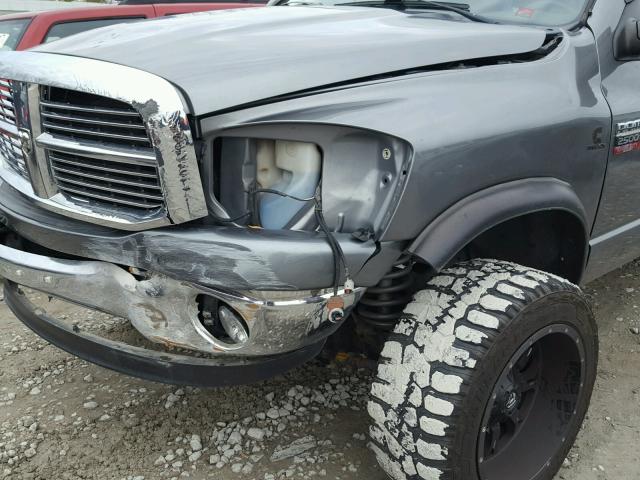 3D7KS28A68G250254 - 2008 DODGE RAM 2500 S GRAY photo 9