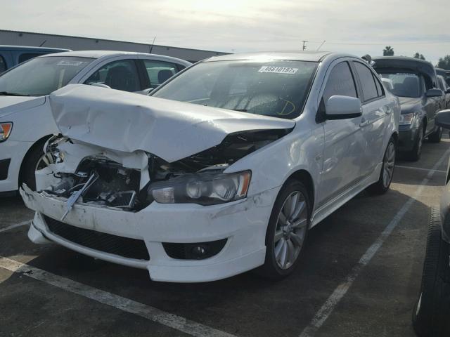 JA3AU86W59U028500 - 2009 MITSUBISHI LANCER GTS WHITE photo 2