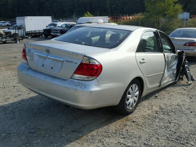 JTDBE30K363057068 - 2006 TOYOTA CAMRY LE SILVER photo 4