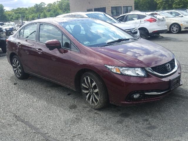 2HGFB2F98EH516939 - 2014 HONDA CIVIC EXL 勃艮第红 照片 1