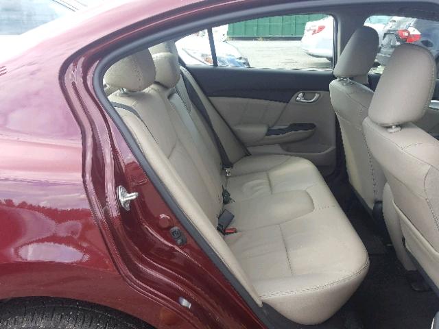 2HGFB2F98EH516939 - 2014 HONDA CIVIC EXL 勃艮第红 照片 6