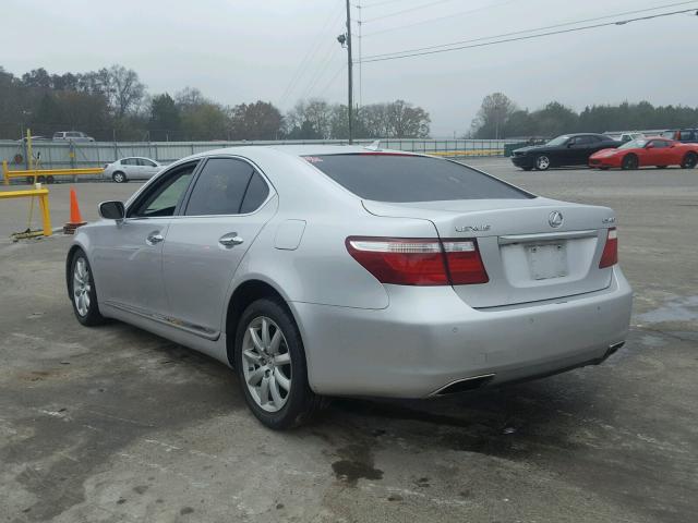 JTHBL46F585074109 - 2008 LEXUS LS 460 SILVER photo 3