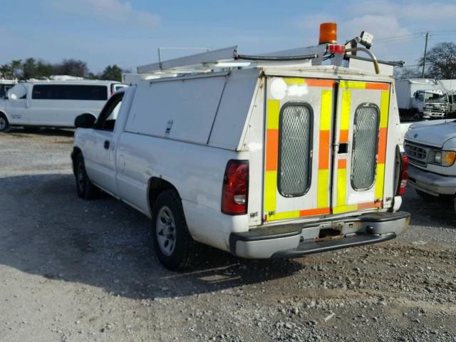 1GCEC14X07Z149749 - 2007 CHEVROLET SILVERADO WHITE photo 3