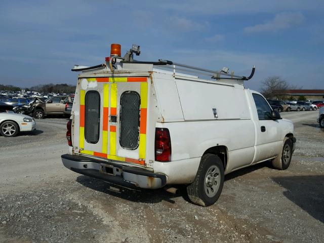 1GCEC14X07Z149749 - 2007 CHEVROLET SILVERADO WHITE photo 4