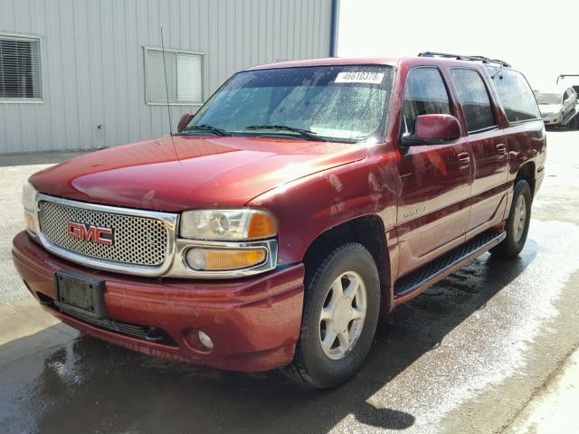 1GKFK66U01J205030 - 2001 GMC DENALI XL RED photo 2