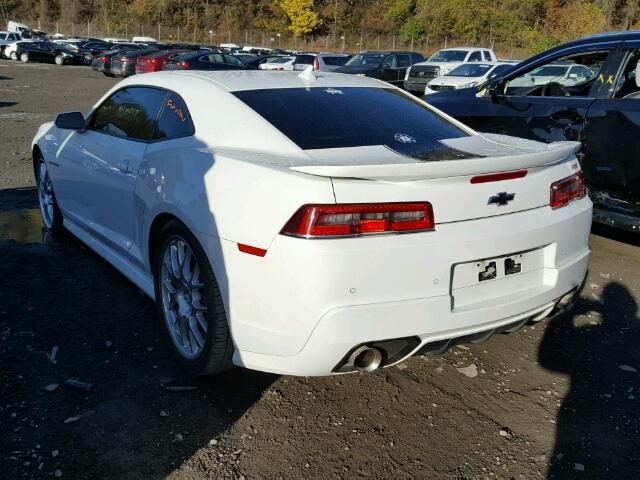 2G1FK1EJ9E9271740 - 2014 CHEVROLET CAMARO 2SS WHITE photo 3