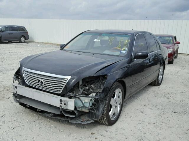 JTHBN36F350175081 - 2005 LEXUS LS 430 BLACK photo 2