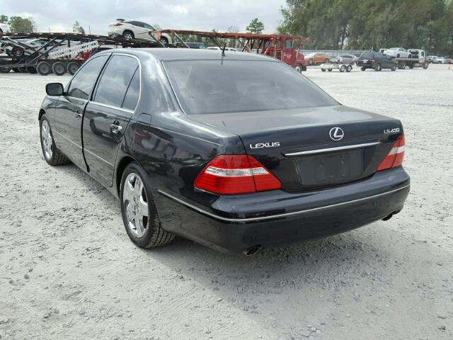 JTHBN36F350175081 - 2005 LEXUS LS 430 BLACK photo 3