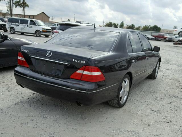 JTHBN36F350175081 - 2005 LEXUS LS 430 BLACK photo 4