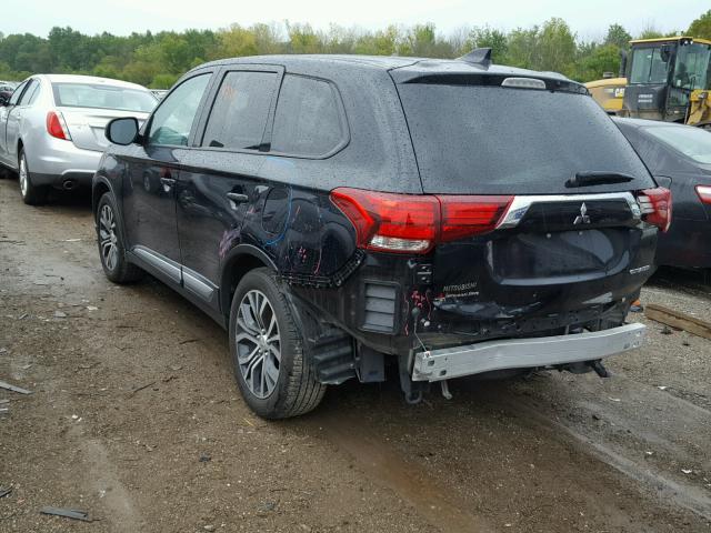 JA4AD2A33HZ023514 - 2017 MITSUBISHI OUTLANDER BLACK photo 3