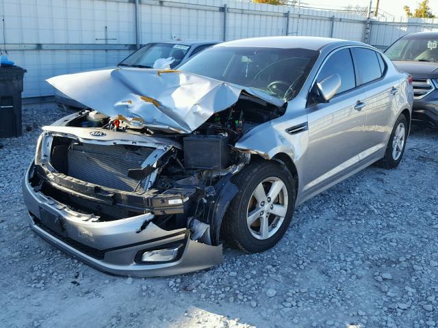 5XXGM4A71EG288932 - 2014 KIA OPTIMA LX SILVER photo 2